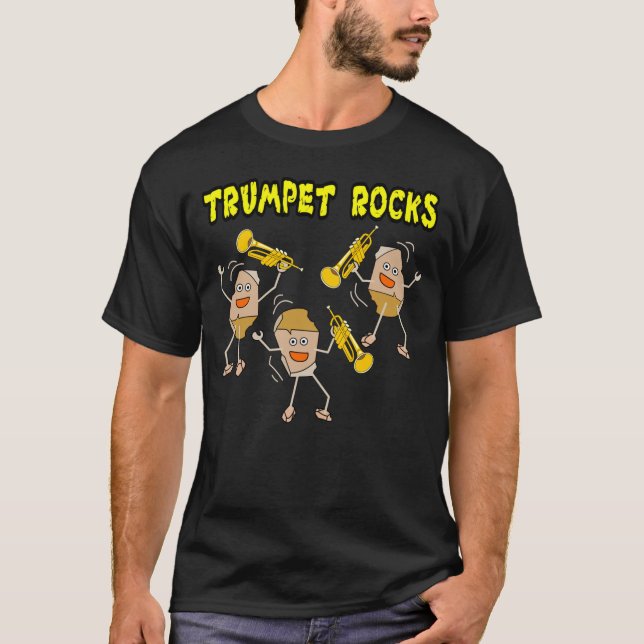 T-shirt Trumpet Rocks (Devant)
