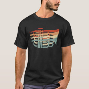 T-shirt Trumpeter de musique de jazz de Trumpet rétro