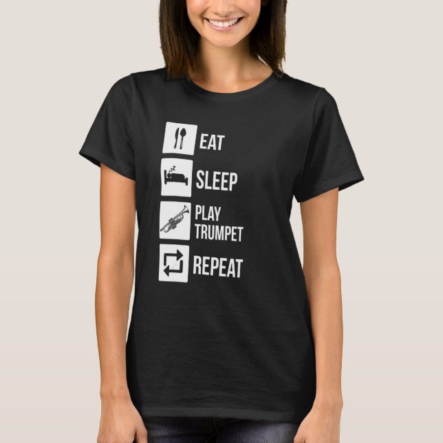 T-shirt Trumpeter Instrument Trumpet_1 (Devant)