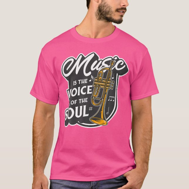 T-shirt Trumpeter Musik La Voix De La Trompette De L'Âme (Devant)