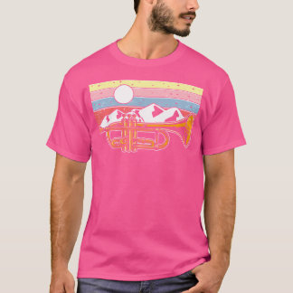 T-shirt Trumpeter Retro Trumpet Mountains Et Trum Vintage