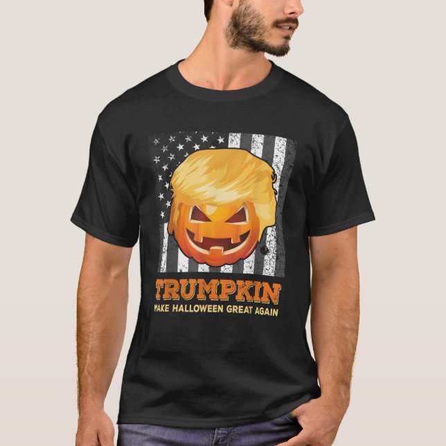 T-shirt Trumpkin rend Halloween grand à nouveau Président  (Devant)