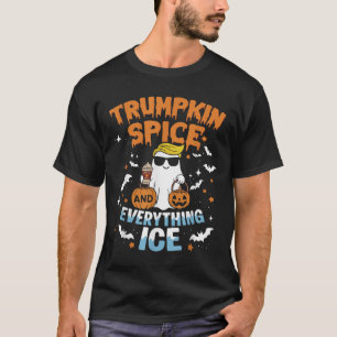 T-shirt Trumpkin Sce Et Tout Glace Tomber Automne Hallowee