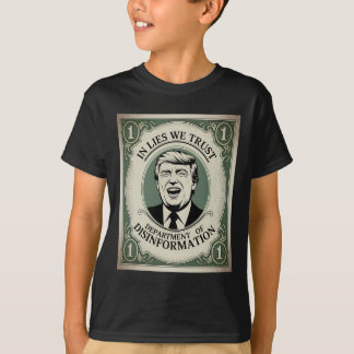 T-shirt “trust Nobody” - Trump Nknote Parody 2 