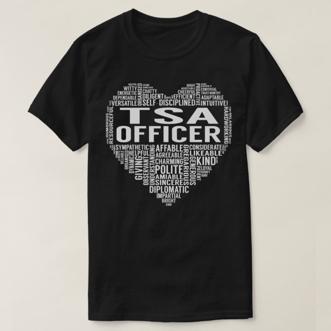 T-shirt Tsa Officier Heart (Design devant)