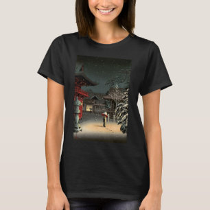 T-shirt Tsuchiya Koitsu - Neige au temple de Nezu