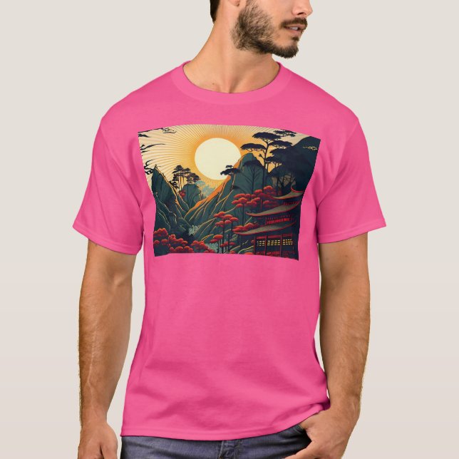 T-shirt Tsumago Sunset Actif (Devant)