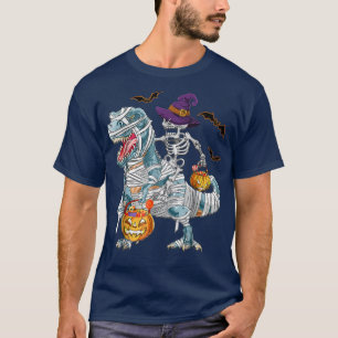 T-shirt Ttre dinosaure Skeleton Riding Mummy Dinosaur