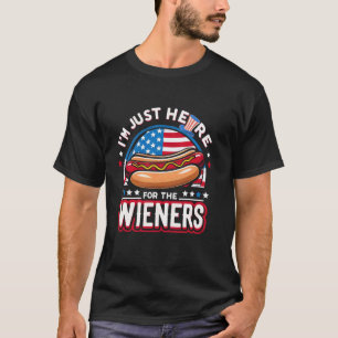 T-shirt Tu As L'Air 4 juillet Hot Dog Wiener