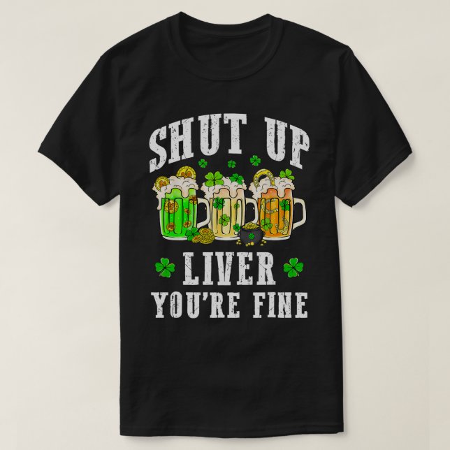 T-shirt Tu Bois De La Bière Jour de la Saint Patrick (Design devant)