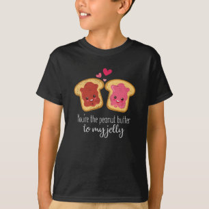 T-shirt Tu Es Le Beurre D'Arachide De Ma Jelly Cute Kawaii