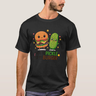 T-shirt Tu es le Cornichon pour mon Burger Pun de Nourritu