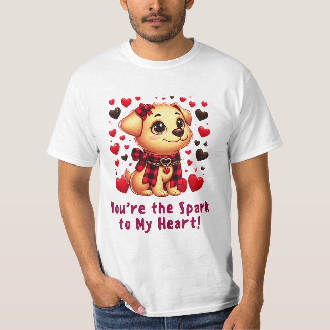 T-shirt Tu es l'étincelle de mon coeur (Devant)