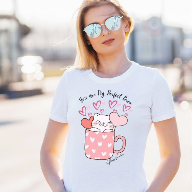 T-shirt Tu Es Mon Chat De Café Brun Parfait (Créateur téléchargé)