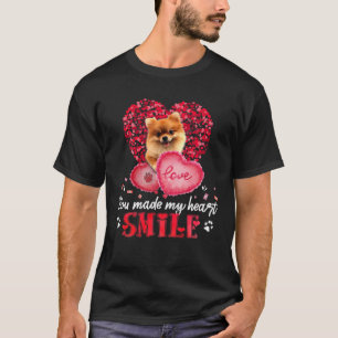 T-shirt Tu Fais De Mon Coeur Un Sourire Poméranien Avec Le