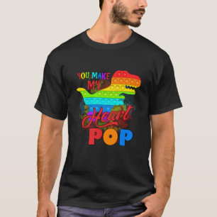 T-shirt Tu Fais Ma Chemise Dinosaure Pop, Pop It Shirt