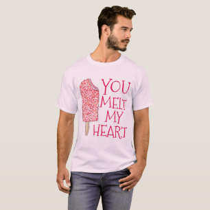 T-shirt Tu fond mon coeur Saint Valentin Popsicle Tee