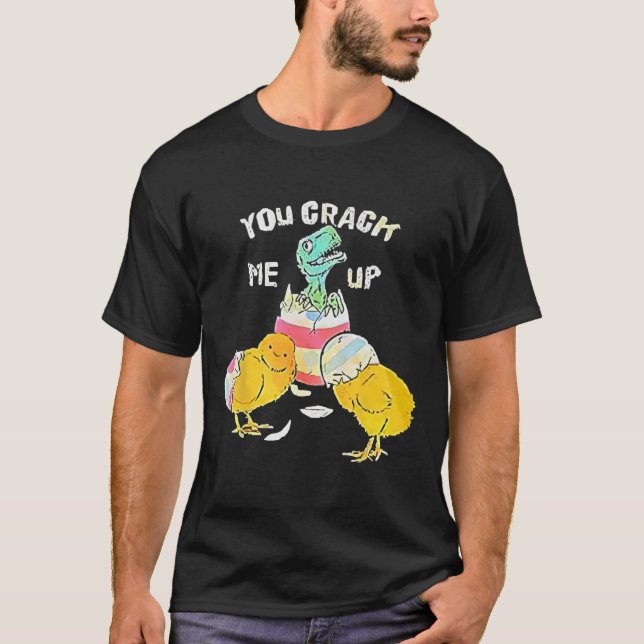 T-shirt Tu M'Aimeras Dino Egg Drôle Pâques (Devant)