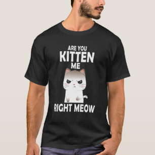 T-shirt Tu M'As Dit Meow Kawaii Funny Cat Humo