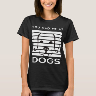 T-shirt Tu M'As Eu À Dogs Dog Face