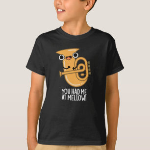 T-shirt Tu M'As Eu À Mellow Funny Tuba Pun Dark BG