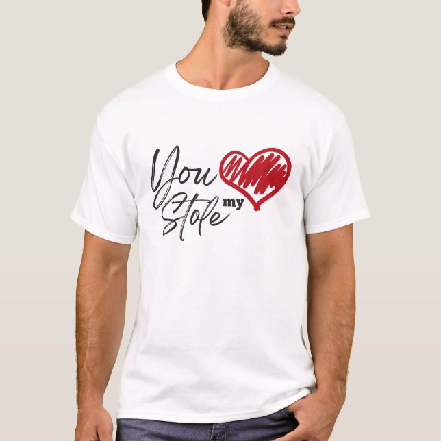 T-shirt Tu M'As Volé Le Coeur (Devant)