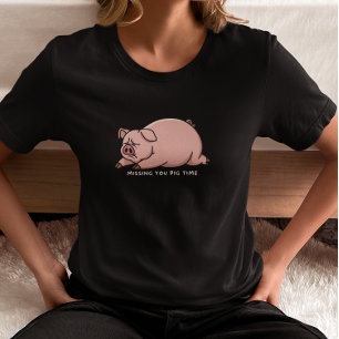 T-shirt Tu me manques grave, cochons !