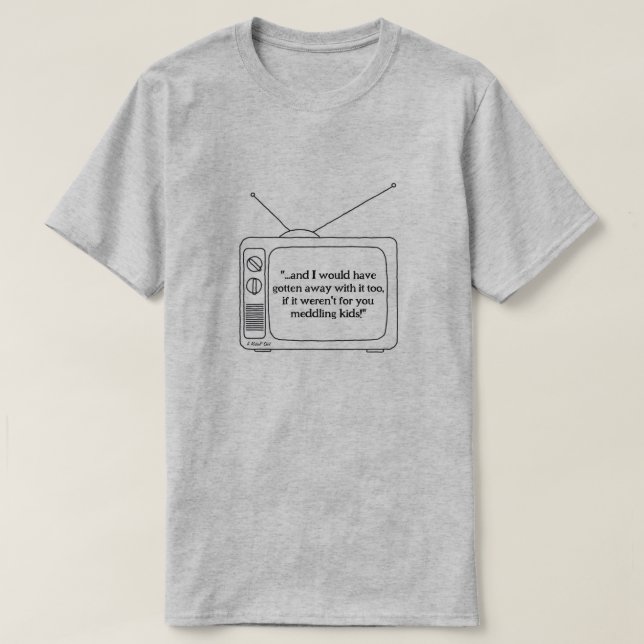 T-shirt Tu Médites Des Enfants - Une Chemise MisterP (Design devant)