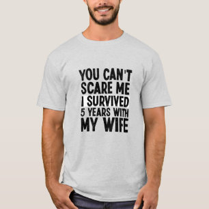 T-shirt Tu ne peux pas me faire peur J'ai survécu 5 ans av
