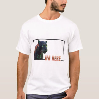 T-shirt Tu n'oses pas me regarder dans les yeux .Black Pan