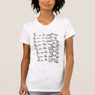 T-shirt TU PEUX FAIRE QUOI QUE CE SOIT ! Guillemet inspira
