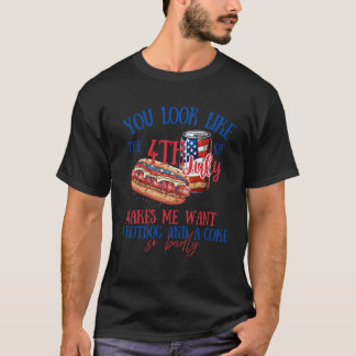T-shirt Tu ressembles à la 4 juillet