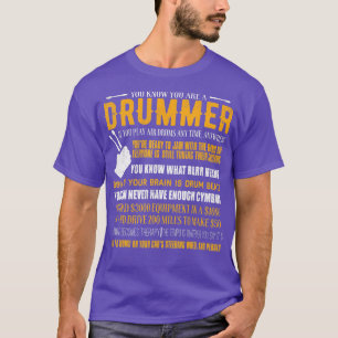 T-shirt Tu Sais Que Tu Es Un Drummer Drôle Drumming Drumme