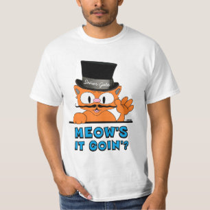T-shirt TU VAS ? Caricature de Señor Gato Mustache Cat