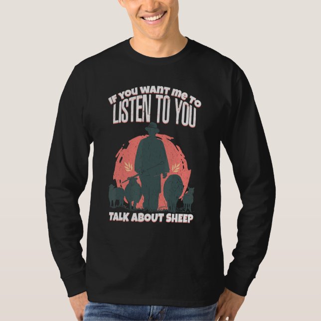 T-shirt Tu Veux Que Je T'Écoute Parler De Sheep Shee (Devant)