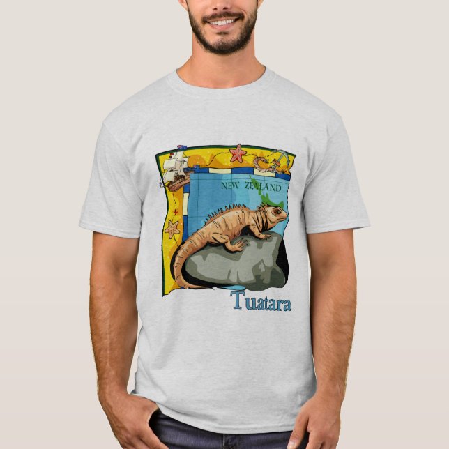 T-shirt Tuatara de Nouvelle-Zélande (Devant)