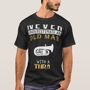 T-shirt Tuba Charme : Vieux musicien Tee pour Humour basse