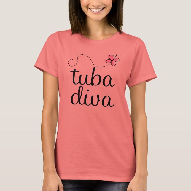 T-shirt Tuba Diva (Devant)