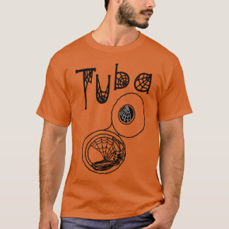 T-shirt Tuba Halloween Cobwebs ami