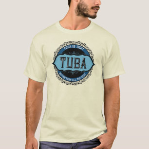 T-shirt Tuba Music Note Circle