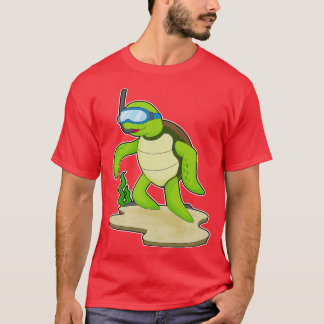 T-shirt Tuba pour plongeur tortue
