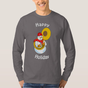 T-shirt Tuba Snowman