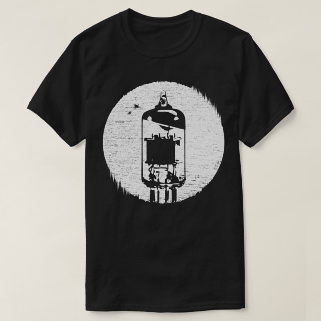 T-shirt Tube à vide rétro à effet démonté  (Design devant)