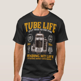 T-shirt Tube aspirateur de guitare amplificateur tube anal