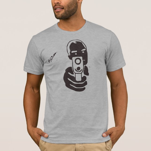 T-shirt Tube de canon, charbon de bois (Devant)