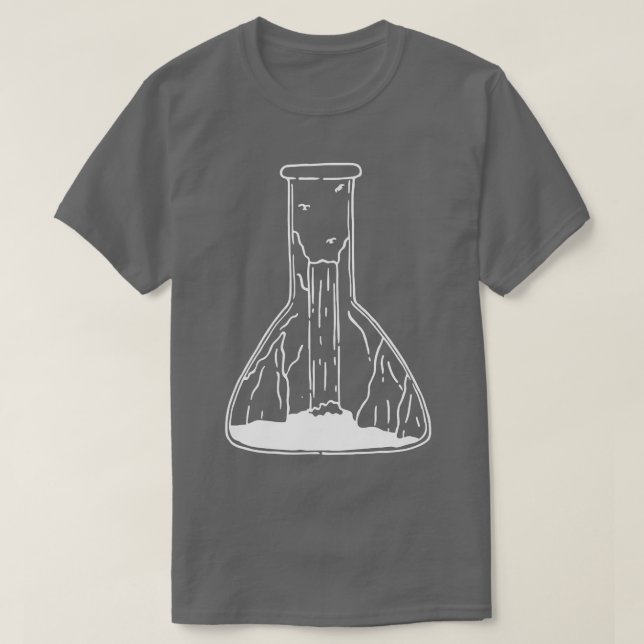 T-shirt Tube d'essai de cascade Science Lineart Premium (Design devant)