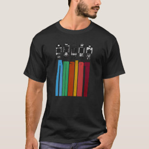 T-shirt Tubes analogiques à vide Valve audio Amps Rétro Ae