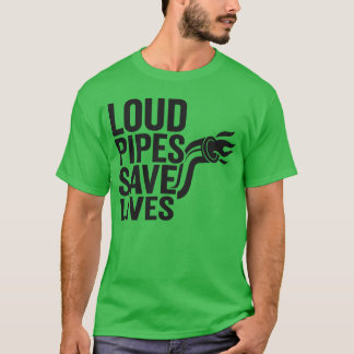 T-shirt Tubes Bruyants Sauvent Des Vies Funny Car Moto Ent