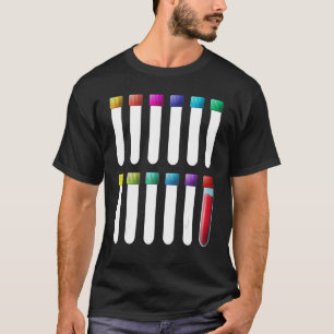 T-shirt Tubes de test de laboratoire Phlebotomiste Phlebot