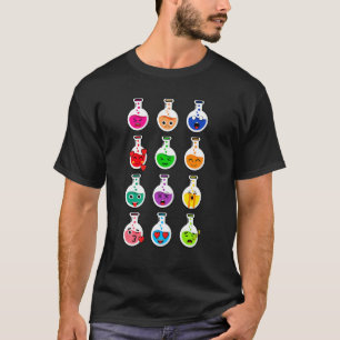 T-shirt Tubes d'essai chimique amusant Émotions Design gra